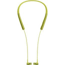 Sony MDR-EX750BT - Earphones with mic - in-ear - behind-the-neck mount - wireless - Bluetooth - NFC - lime yellow