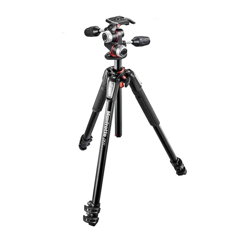 Manfrotto MK055XPRO3-3W Aluminium 3-Section Tripod with 3-Way Head
