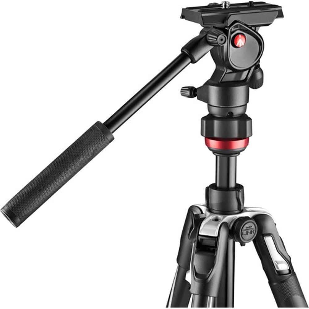 Manfrotto MVKBFRL Live Aluminum Lever-Lock Tripod Kit with EasyLink + case