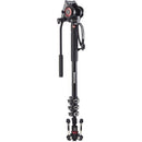 Manfrotto MVMXPRO500 Xpro Aluminum Video Monopod With 500 Series Video Head