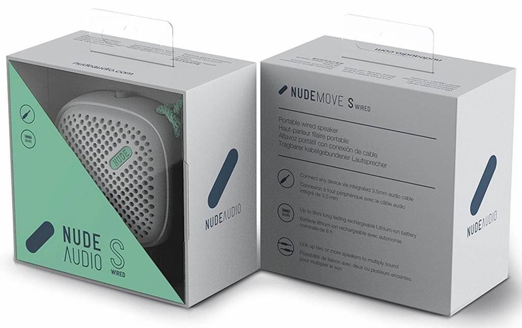 NudeAudio Move S Portable 3,5 mm En haut-parleur câblé universel - Gray / Mint