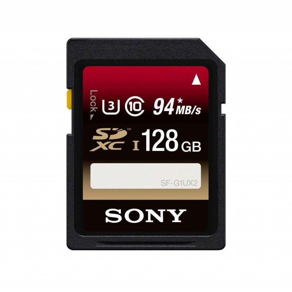 SONY 128 Go de haute vitesse UHS-I Carte mémoire SDXC U3