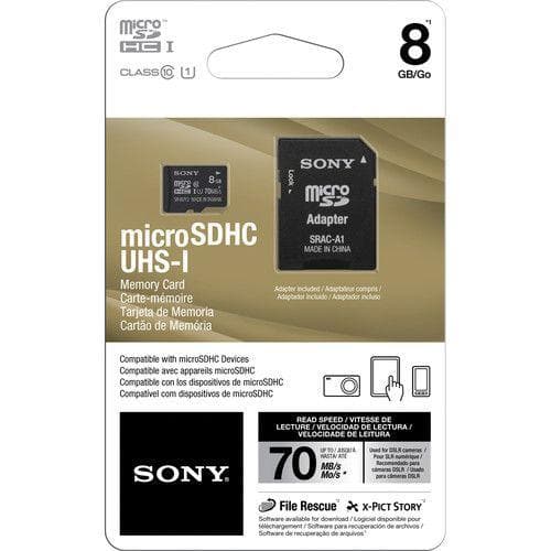 Sony UHS-I microSDHC 8GB Card (Class 10)