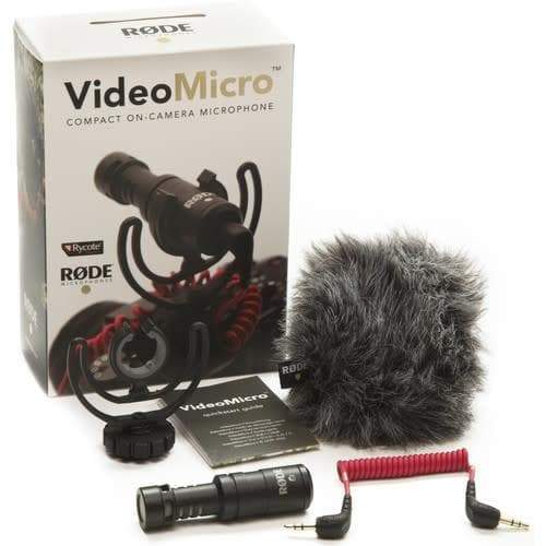 Rode VideoMicro Compact On-Camera Microphone-Open Box