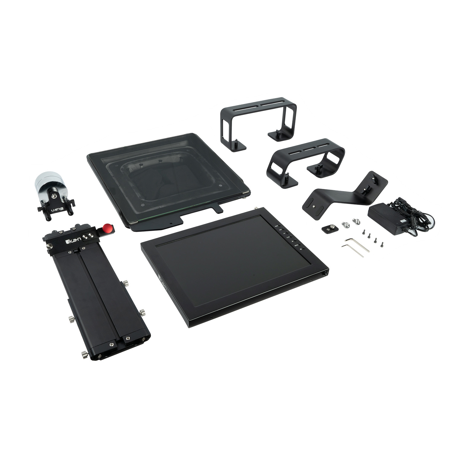 Ikan Professional High-Bright Teleprompter with Talent Monitor Kit (17 ")