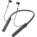 Sony WI-C400 - Earphones with mic - in-ear - behind-the-neck mount - Bluetooth - wireless - NFC